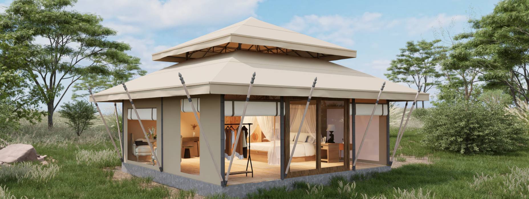 扎兰屯市户外野奢帐篷